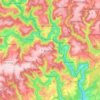 Carte topographique Bourscheid, altitude, relief