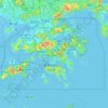 Carte topographique Hongkong, altitude, relief