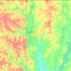 Carte topographique Washington County, altitude, relief