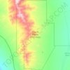 Carte topographique Mount Wilson Wilderness, altitude, relief