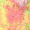 Carte topographique Upper Lachlan Shire Council, altitude, relief