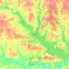 Carte topographique Sam Rayburn Reservoir, altitude, relief