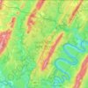 Carte topographique Green Ridge State Forest, altitude, relief