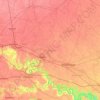 Carte topographique Firozabad, altitude, relief