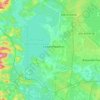 Carte topographique муниципальный округ Среднеуральск, altitude, relief