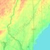 Carte topographique Menominee Township, altitude, relief