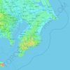 Carte topographique Préfecture de Chiba, altitude, relief