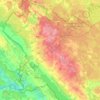 Carte topographique Свирский сельский Совет, altitude, relief