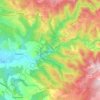 Carte topographique Boissezon, altitude, relief