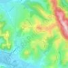 Carte topographique Belmont-Bretenoux, altitude, relief
