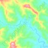Carte topographique Iron Pot Creek, altitude, relief