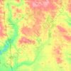 Carte topographique Mecosta County, altitude, relief