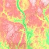 Carte topographique Lac Magpie, altitude, relief