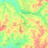 Carte topographique Mogi Mirim, altitude, relief