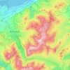 Carte topographique Carneddau, altitude, relief
