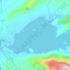 Carte topographique Lough Currane, altitude, relief