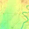 Carte topographique Pemiscot County, altitude, relief