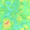 Carte topographique Franklin Township, altitude, relief