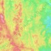 Carte topographique Полевской городской округ, altitude, relief