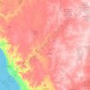 Carte topographique Greenough River, altitude, relief