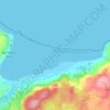 Carte topographique Red Wharf Bay, altitude, relief