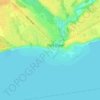 Carte topographique Port Dover Beach, altitude, relief