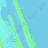 Carte topographique Ormond-by-the-Sea, altitude, relief