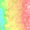 Carte topographique Otter Creek, altitude, relief