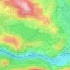 Carte topographique Lac de Lourdes, altitude, relief