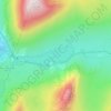 Carte topographique Llyn Ogwen, altitude, relief