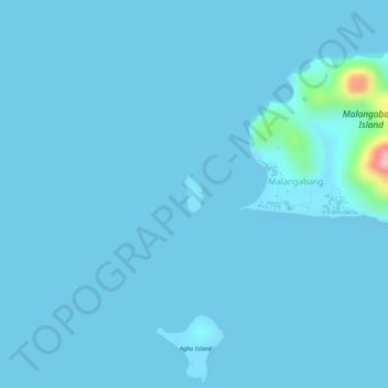 Carte topographique Chico Island, altitude, relief
