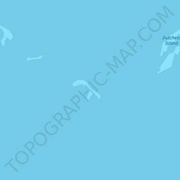 Carte topographique Alaska Island, altitude, relief