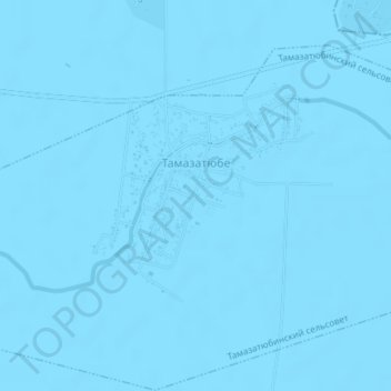 Carte topographique Тамазатюбе, altitude, relief
