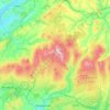 Carte topographique Black Mountain, altitude, relief
