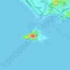 Carte topographique 江の島, altitude, relief