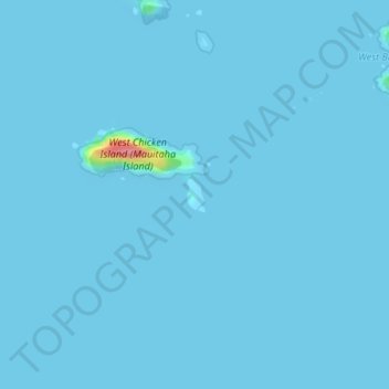 Carte topographique Araara Island, altitude, relief