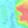 Carte topographique Городской пляж г.Кстово, altitude, relief