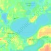 Carte topographique West Battle Lake, altitude, relief