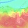 Carte topographique Верхнее Казачье, altitude, relief