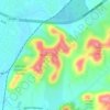 Carte topographique Jefferson Memorial Forest, altitude, relief