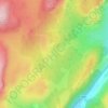Carte topographique River Dee, altitude, relief