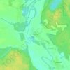 Carte topographique Нижнево, altitude, relief