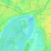 Carte topographique Солнечный остров, altitude, relief