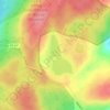 Carte topographique Moosic Lakes, altitude, relief