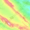 Carte topographique San Andreas Fault, altitude, relief
