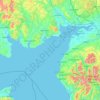 Carte topographique Solway Firth, altitude, relief