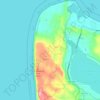 Carte topographique Sleeping Bear Dunes, altitude, relief