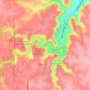 Carte topographique Whitewater State Park, altitude, relief