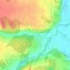 Carte topographique Зиновьево, altitude, relief