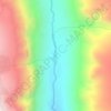 Carte topographique Kern River, altitude, relief